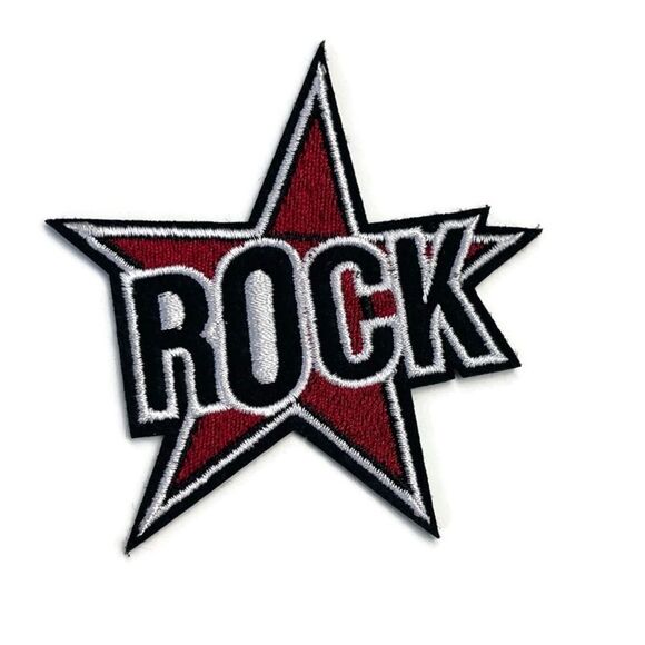 Rock Star Embroidered Patch - Picture 1 of 4